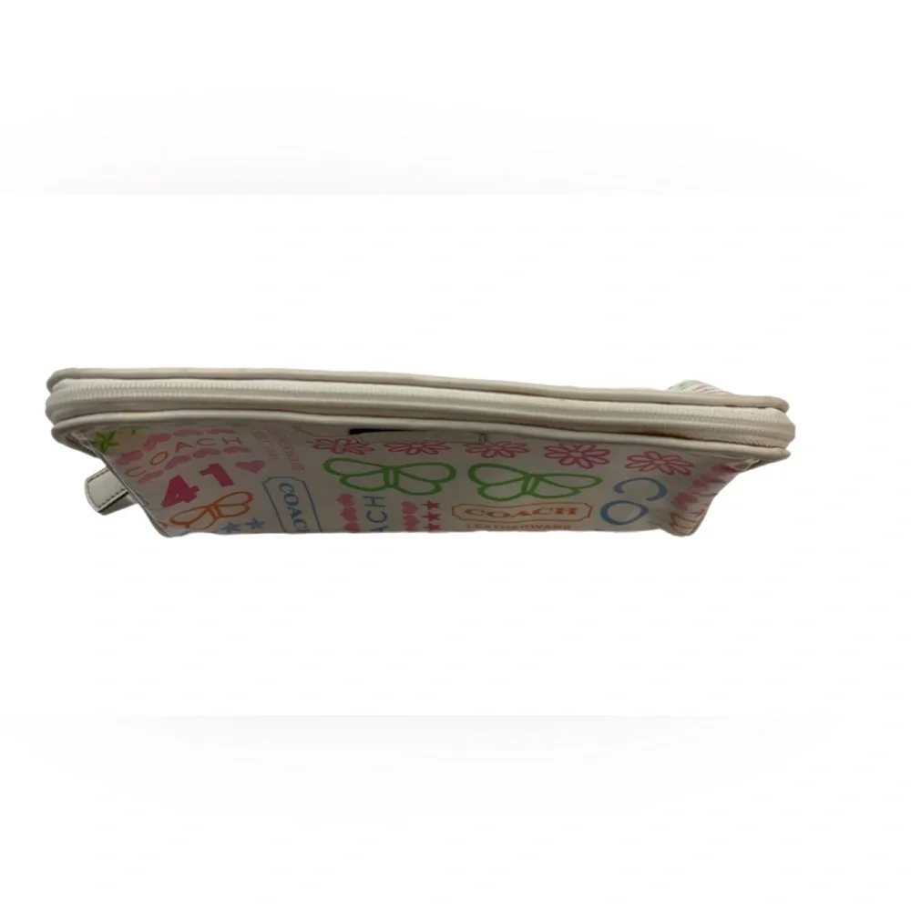 Coach Poppy Graffiti Cosmetic Makeup Bag Y2K Vintage